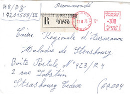 Lettre Reco : Montigny-les-Metz Centre - Specimen