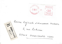 Lettre Reco :  Stiring-Wendel - Specimen