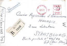 Lettre Reco :  Altkirch - Specimen