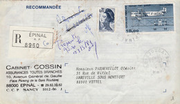 Lettre Reco : Epinal - Specimen