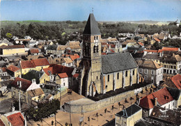 91-MENNECY- L'EGLISE XIIeS VUE DU CIEL - Mennecy