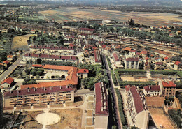 91-BRETIGNY-SUR-ORGE- LE BOULEVARD DE LA REPUBLIQUE ET LE SQUARE VUE DU CIEL - Bretigny Sur Orge