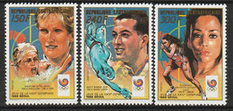 CENTRAFRIQUE - N°803/5 ** (1989) Vainqueurs : J.O D'été à Séoul - Centrafricaine (République)