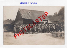 MOISLAINS-Prisonniers Francais Et Senegalais-1-8-1916-CARTE PHOTO Allemande-GUERRE 14-18-1 WK-France-80-Militaria - Moislains