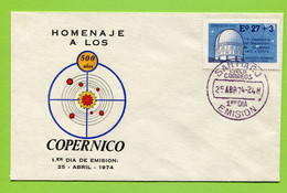Chile,  1974,  Astronomy,  Copernicus - Sterrenkunde