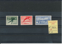 NORVEGIA- 1952 N° 337/39 MNH - Inverno1952: Oslo