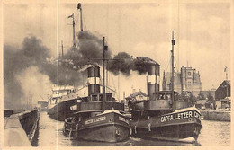 Delcampe - Cpa  Bateau "Director Jack Letzer " Remoquage Remorqueur 1919 Yormouth Britanique Ex" Cape A Letzer " Belgique - Fähren