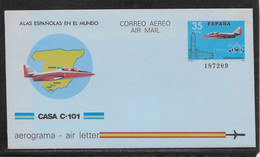 Thème Avions - Espagne - Aérogramme - TB - Avions