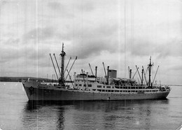 CPSM Bateau " Albertville " 1948 Hoboten C.M.B Compagnie Maritime Belge BELGIQUE Timbre Congo - Transbordadores