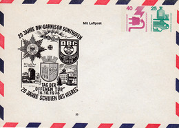 BRD,  PU 079  D 2/001, Unfall, 40/25, BW 20, Sonthofen: 20 Jahre Garnison - Enveloppes Privées - Neuves