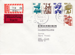 BRD,  PU 102,  B 2/001, Unfall, 10/60/100, Bonn, Eigedruckter R-Zettel - Privé Briefomslagen - Gebruikt