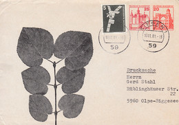 BRD,  PU 260  A1/001, BuSchl. 25/20,  Blätter,  Versandtasche - Privé Briefomslagen - Gebruikt