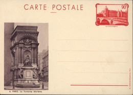 Entier CP Conciergerie Paris Prune N°6 Paris La Fontaine Molière Neuve Storch F1a - Cartes Postales Types Et TSC (avant 1995)