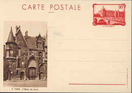 Entier CP Conciergerie Paris Sepia N°9 Paris Hôtel De Sens Neuve Storch F1d - Standard Postcards & Stamped On Demand (before 1995)