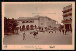 MAROC - CASABLANCA - La Poste. ( Ed.Photo Flandrin Nº 19) Carte Postale - Poste & Facteurs