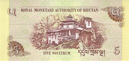 Bank Of Bhutan 5 Ngultrum Geldschein / 2015 / Bhutan/UNC - Bhutan