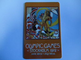 OLYMPIC GAMES PREPAID CARDS  SOCKHOLM 1912  TIR  2000   2 SCAN - Olympic Games