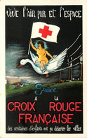 Croix Rouge Française * Cpa Pub Illustrateur ? * " Vive L'air Pur Et L'espace " * Enfant Sur Un Cygne - Cruz Roja