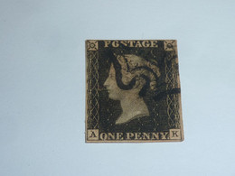 TIMBRE DE GRANDE BRETAGNE - UNITED KINGDOM STAMP N°1 1840 - OBLITERE (V) - Usati