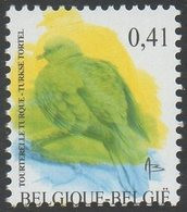 VARIETE N°3135** (1) 0,41 Tourterelle Turque : JAUNE VERT BLEU INFERIEUR 2 - Autres & Non Classés