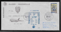 Thème Avions - Algérie - Enveloppe - TB - Airplanes