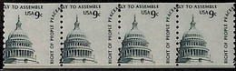 94812b - USA - STAMPS - Sc # 1616  Strip Of 4 -  SHIFTED Perforation  - MNH - Abarten & Kuriositäten