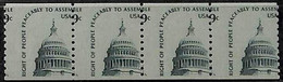 94812d - USA - STAMPS - Sc # 1616  Strip Of 4 -  Heavily SHIFTED Perforation  - MNH - Varietà, Errori & Curiosità