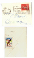 NANCY RP  Carte Visite Mignonnette 30c Semeuse Yv 160 Ob Meca 5 1 1938 Verso Vignette Tuberculose 1937 - Brieven En Documenten