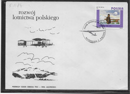 Thème Avions - Pologne - Enveloppe - TB - Flugzeuge