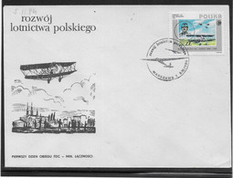 Thème Avions - Pologne - Enveloppe - TB - Airplanes