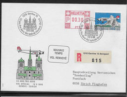 Thème Avions - Suisse - Enveloppe - TB - Flugzeuge