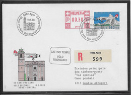 Thème Avions - Suisse - Enveloppe - TB - Avions