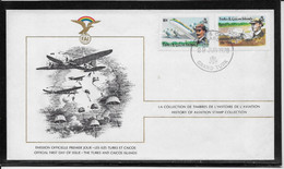 Thème Avions - Turks Et Caïques - Enveloppe - TB - Airplanes