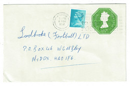 Ref 1444 - 1977 Uprated Postal Stationery Cover Antrim Postmark Northern Ireland - Covers & Documents