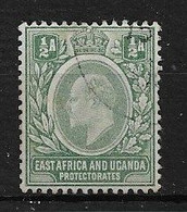 EAST AFRICA AND UGANDA PROTECTORATES 1904 ½a SG 1 WATERMARK CROWN CA FINE USED Cat £23 - Protectorados De África Oriental Y Uganda