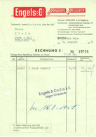 SPICH B/ Troisdorf 1958 Farbige Rechnung " Engels & Co Baustoffe Und Fliesen " - Transportmiddelen