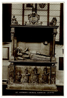 Ref 1445 - Early Jarrold Real Photo Postcard - St Andrew's Church Interior - Norwich Norfolk - Norwich