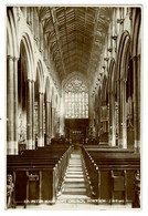 Ref 1445 - Early Jarrold Real Photo Postcard - St Peter Mancroft Church Interior - Norwich - Norwich