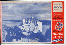 Montsoreau (49 Maine Et Loire)  Buvard  MAZDA N°20  Le Château (M1480) - Baterías