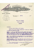 VP COURRIER FRANCE 1927 (V2030) ALPHONSE MELLIEZ (1 Vue) RETORDERIE ROUBAIX Rue Turgot, 162 à 172 GAZAGE MOULINAGE - Textile & Vestimentaire