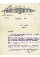 VP COURRIER FRANCE 1927 (V2030) ALPHONSE MELLIEZ (1 Vue) RETORDERIE ROUBAIX Rue Turgot, 162 à 172 GAZAGE MOULINAGE - Kleidung & Textil