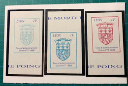 LYON -Greve Des PTT 1988 - 3 Timbres - - Other & Unclassified