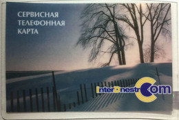 TIRASPOL : TI004 3u Winter Scene Tree MINT - Moldawien (Moldau)
