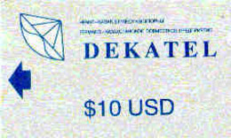 KAZACHSTAN : KAZ-D01 $10 USD DEKATEL Grey MINT - Kazakhstan