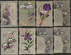 Cartes Celluloïds 32 Pièces Sur Le Thème Des Fleurs Tulipes, Bleuet ,Marguerite     MD-CP 5- D - Flowers