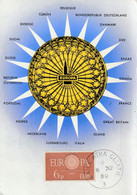 Carte Maximum -  Rosace De La Cathédrale De Strasbourg Siège Du Conseil De L'Europe... - Maximumkarten