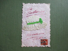 Delcampe - FANTAISIE  SAINTE CATHERINE BONNET TISSUS DENTELLE - St. Catherine