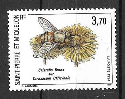 SPM   N° 594 Insecte Cristalis Tenax   Neuf * * TB = MNH VF Voir Scans   - Unused Stamps