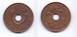 East Africa 10 Cents 1937 KN - Colonia Británica