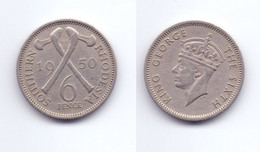 Southern Rhodesia 6 Pence 1950 - Rhodesië